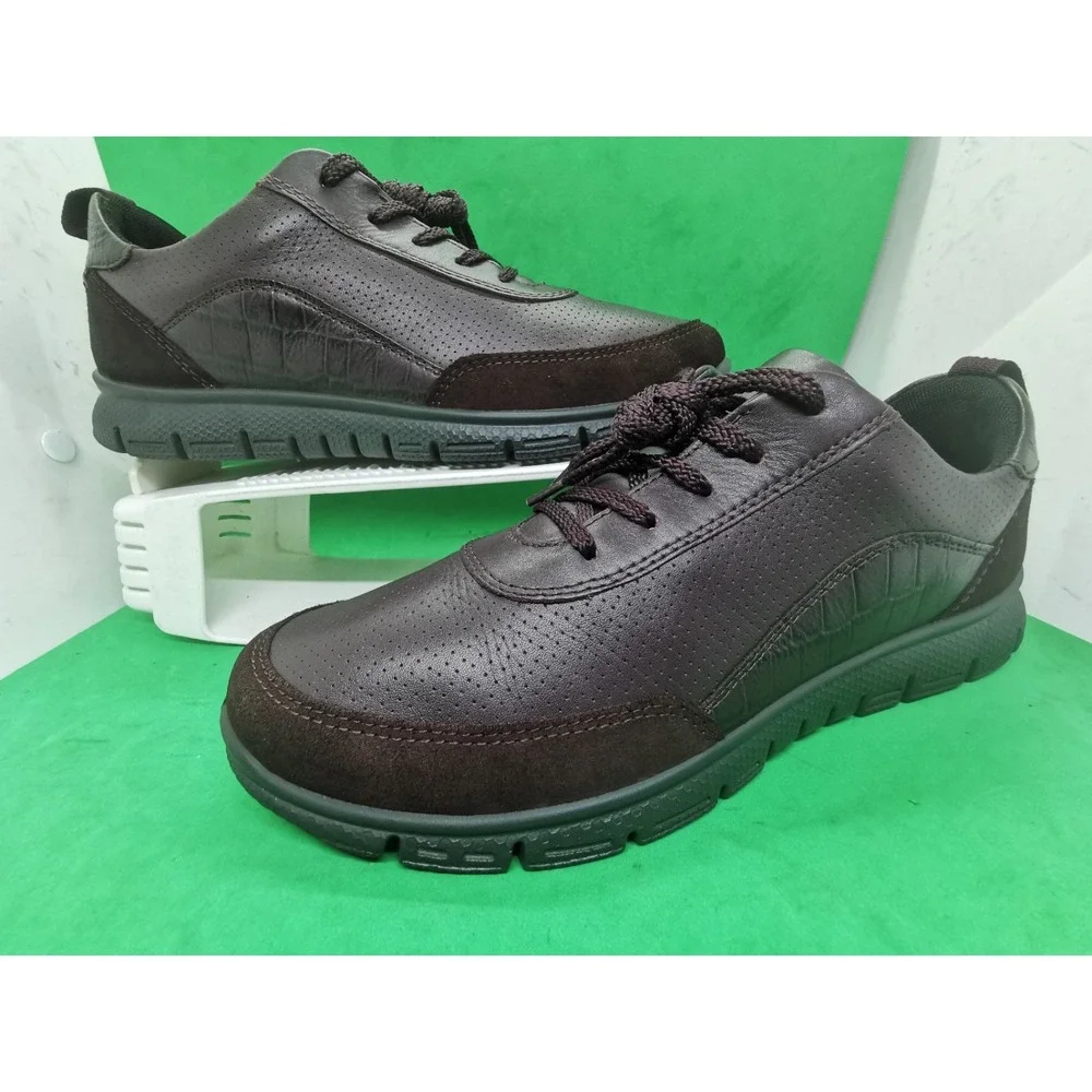 Hotter Womens Gravity II Sneaker Size 9.5  Leather Lace Up Comfy Shoe